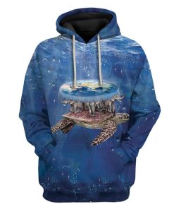 Gearhuman 3D Flat Earth Custom Hoodies Apparel GA21022 3D Custom Fleece Hoodies Hoodie S 