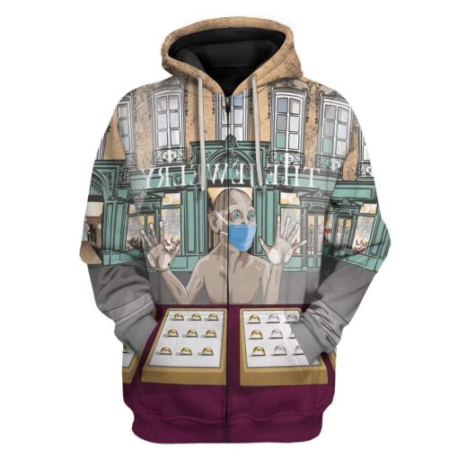 Gearhuman 3D Found The Rings Custom Hoodies Apparel GA19028 3D Custom Fleece Hoodies Zip Hoodie S