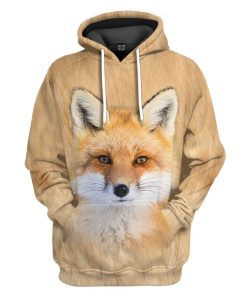Gearhuman 3D Fox Front And Back Tshirt Hoodie Apparel GV08038 3D Apparel Hoodie S