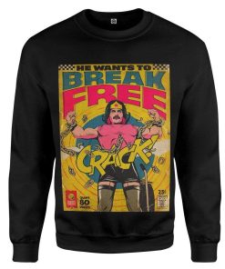 Gearhuman 3D Freddie Mercury Break Free Vintage Comic Book Covers Custom Sweatshirt Apparel GN21087 Sweatshirt Sweatshirt S 