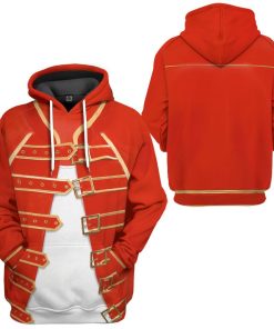 Gearhuman 3D Freddie Mercury Costume Custom Hoodie Apparel CW21125 3D Apparel 