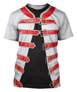 Gearhuman 3D Freddie Mercury Costume Custom Tshirt Apparel GW120820 3D T-shirt T-Shirt S 