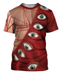Gearhuman 3D Freddie Mercury Eyeball Suit Custom Tshirt Apparel GW120813 3D T-shirt T-Shirt S 