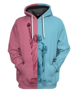 GearHuman 3D Freedom Statue American All Over Custom Hoodies GR071212 3D Apparel Hoodie S 