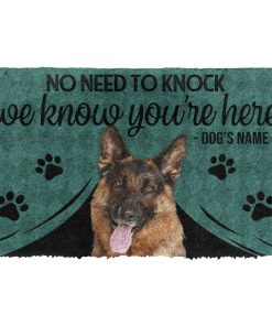 Gearhuman 3D French Bulldog We Know Youre Here Custom Name Doormat GW01021 Doormat Doormat S(15,8''x23,6'')