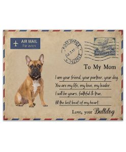 Gearhuman 3D French Bulldog You Are My Life Canvas GK18027 Canvas 1 Piece Non Frame M