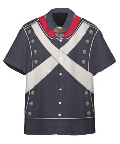Gearhuman 3D French Light Infantry Custom Short Sleeve Shirt GV171133 Short Sleeve Shirt Short Sleeve Shirt S 