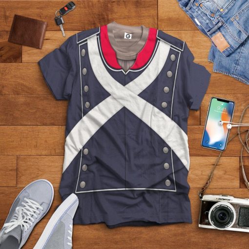 Gearhuman 3D French Light Infantry Custom Tshirt Apparel GV190818 3D T-shirt