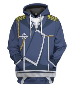 Gearhuman 3D Fullmetal Alchemist Colonel Roy Mustang Custom Tshirt Hoodie Apparel GW28013 3D Apparel Hoodie S
