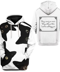 Gearhuman 3D Funny Stealthy Black Cat Custom Shirt GR21129 3D Apparel 