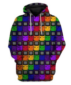 Gearhuman 3D Game Boy Console Custom T-Shirts Hoodies Apparel HD-DT1102205 3D Custom Fleece Hoodies Hoodie S 