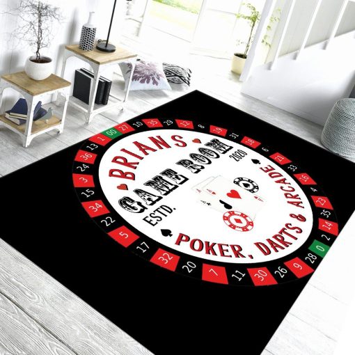 GearHuman 3D Game Room Custom Name Carpet GR28124 Square Carpet