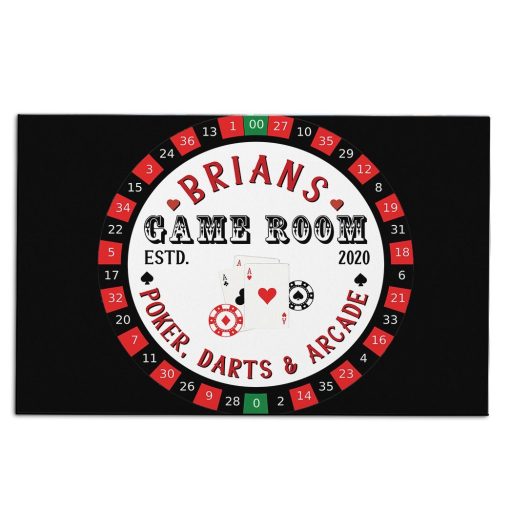 GearHuman 3D Game Room Custom Name Carpet GR28124 Square Carpet Carpet S