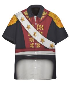 Gearhuman 3D General Toussaint Louverture Military Suit Custom Short Sleeve Shirt GW171152 Short Sleeve Shirt Short Sleeve Shirt S 