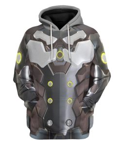 Gearhuman 3D Genji Overwatch Custom Tshirt Hoodie Appreal GK151213 3D Apparel Hoodie S 