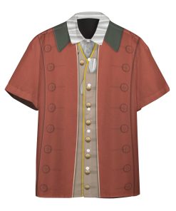 Gearhuman 3D George Washington Custom Short Sleeve Shirt GW171176 Short Sleeve Shirt Short Sleeve Shirt S 