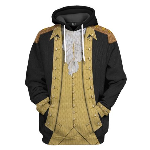 Gearhuman 3D George Washington Custom Ugly Hoodie GV13101 3D Apparel Hoodie S