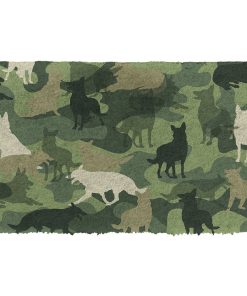 Gearhuman 3D German Shepherd Camo Doormat GK01022 Doormat Doormat S(15,8''x23,6'')