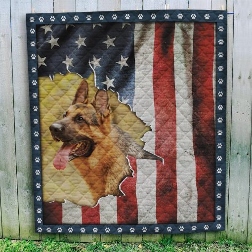 Gearhuman 3D German Shepherd Dog Custom Quilt GV010923 Quilt