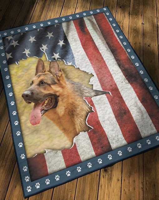 Gearhuman 3D German Shepherd Dog Custom Quilt GV010923 Quilt