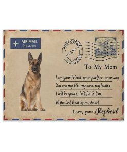 Gearhuman 3D German Shepherd You Are My Life Canvas GK18026 Canvas 1 Piece Non Frame M