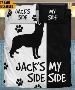 Gearhuman 3D German Shepherds Side My Side Custom Name Bedding Set GW11033 Bedding Set