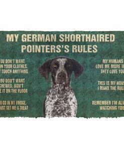 Gearhuman 3D German Shorthaired Pointers's Rules Doormat GK250125 Doormat Doormat S(15,8''x23,6'')