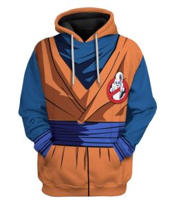 Gearhuman 3D Ghost Buu Buster Uniform Custom Fleece Hoodie Apparel GA18034 3D Custom Fleece Hoodies Hoodie S 