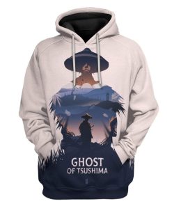 Gearhuman 3D Ghost Of Tsushima Custom Hoodie Apparel GS20079 3D Custom Fleece Hoodies Hoodie S 