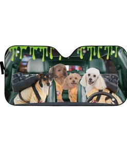 Gearhuman 3D Ghostbuster Dog Cosplay Custom Car Auto Sunshade GW08093 Auto Sunshade 57''x27.5'' 