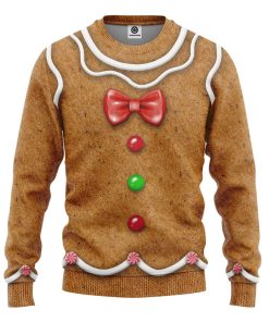 Gearhuman 3D Gingerbread Costume Custom Sweatshirt Apparel GW07109 Sweatshirt Sweatshirt S 