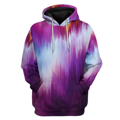 Gearhuman 3D Glitch Hoodie Apparel GQ17093 3D Custom Fleece Hoodies Hoodie S