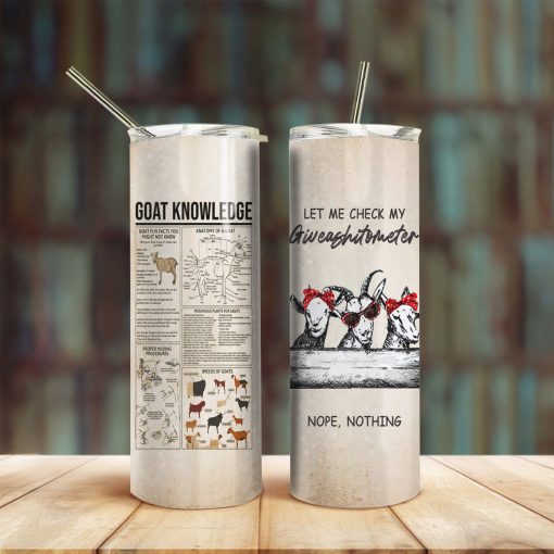 Gearhuman 3D Goat Knowledge Giveashitomter Custom Tumbler GB01025 Tumbler