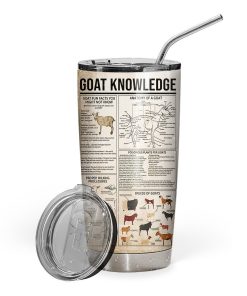 Gearhuman 3D Goat Knowledge Giveashitomter Custom Tumbler GB01025 Tumbler Short 20oz
