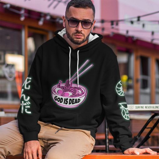 GearHuman 3D God is Dead Glow In The Dark Jumper Custom Shirt GR08123 3D Apparel