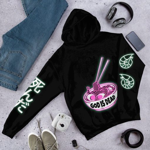 GearHuman 3D God is Dead Glow In The Dark Jumper Custom Shirt GR08123 3D Apparel