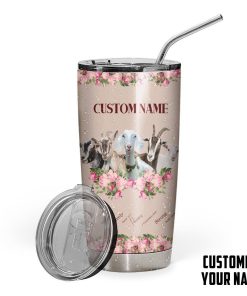 Gearhuman 3D God Says You Are Goats Custom Name Design Vacuum Insulated Tumbler GV250910 Tumbler Short 20oz 