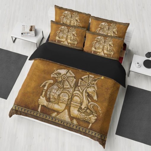 Gearhumans 3D Gods Egypt Bedding Set 3 Gearhuman 3D Gods Egypt Bedding Set GK06019 Combo Bedding