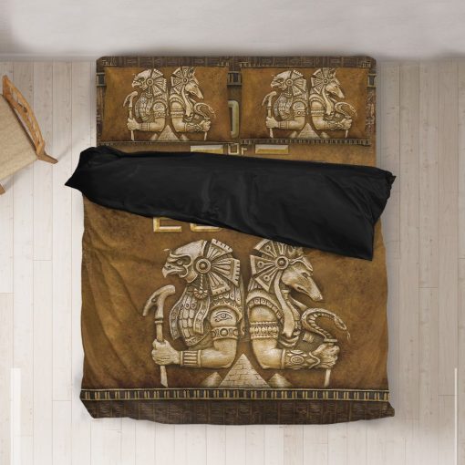 Gearhumans 3D Gods Egypt Bedding Set 5 Gearhuman 3D Gods Egypt Bedding Set GK06019 Combo Bedding