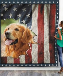 Gearhuman 3D Golden Retriever Custom Quilt GV010921 Quilt Quilt Twins 