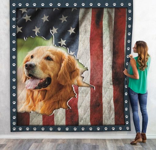 Gearhuman 3D Golden Retriever Custom Quilt GV010921 Quilt Quilt Twins