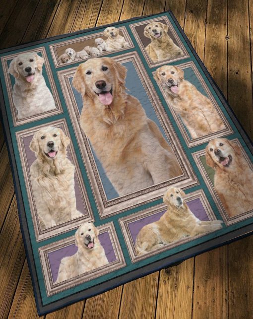 Gearhuman 3D Golden Retriever Custom Quilt GW01098 Quilt