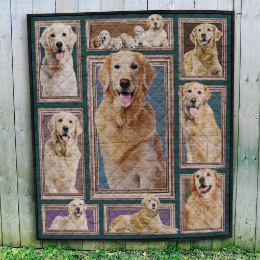 Gearhuman 3D Golden Retriever Custom Quilt GW01098 Quilt