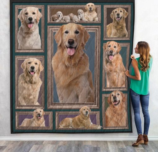 Gearhuman 3D Golden Retriever Custom Quilt GW01098 Quilt Quilt Twins