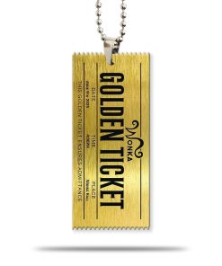 Gearhuman 3D Golden Ticket To The Chocolate Factory Car Hanging ZK1006219 Car Hanging Car Hanging/1 Pack