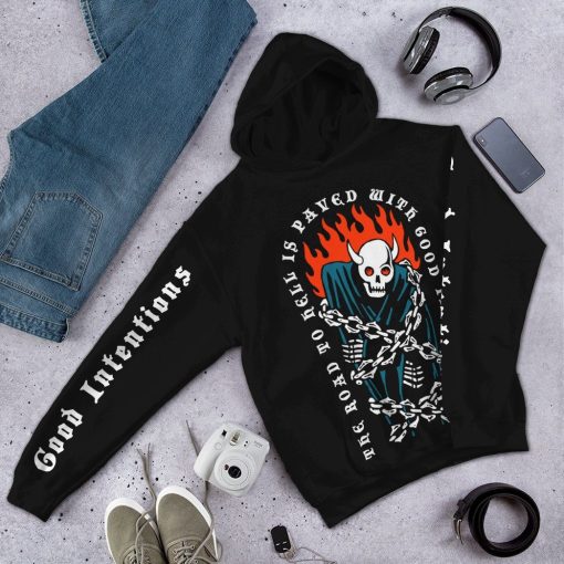 Gearhuman 3D Good Intentions Custom Hoodie Apparel GV14094 3D Custom Fleece Hoodies