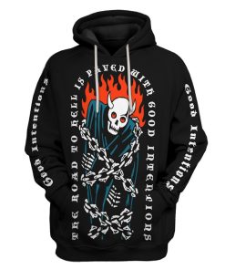 Gearhuman 3D Good Intentions Custom Hoodie Apparel GV14094 3D Custom Fleece Hoodies Hoodie S 