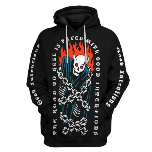Gearhuman 3D Good Intentions Custom Hoodie Apparel GV14094 3D Custom Fleece Hoodies Hoodie S