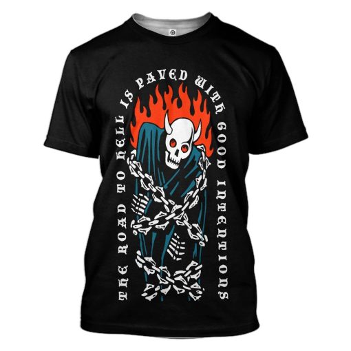 Gearhuman 3D Good Intentions Custom Tshirt Apparel GV14094 3D T-shirt T-Shirt S