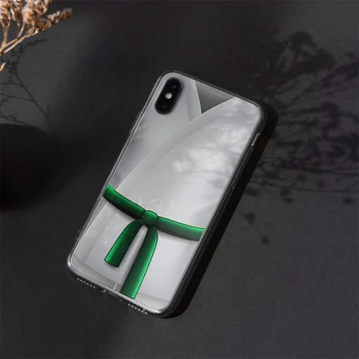 Gearhuman 3D Green Karate Belt Phone Case ZK1706216 Glass Phone Case